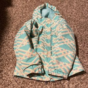 Columbia teal x small girls winter coat GREAT CONDITION